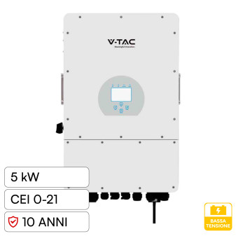 Inverter 5kW Trifase LCD IP65 Pannelli Fotovoltaici V-Tac