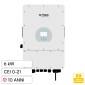 V-Tac Deye Inverter Fotovoltaico Trifase Ibrido On-Grid / Off-Grid 6kW 10 Anni Display LCD Certificato CEI 0-21 - SKU 11788