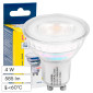 Life Lampadina LED GU10 4W Faretto PAR16 SMD in Vetro Resistente ad Alte Temperature - mod. 39.910265C / 39.910265N / 39.910265F