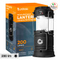 Uniross Lanterna Ricaricabile Torcia 200lm Ricaricabile con Pannello Solare IP44 con Funzione Power Bank - mod. ULSA05