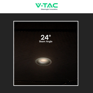 V-Tac Faretto LED COB 18W Incasso Rotondo CCT Nero