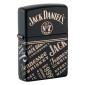 Zippo Premium Accendino a Benzina Ricaricabile e Antivento con Fantasia Jack Daniel's - mod. 46279