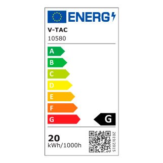 V-Tac Faretto LED COB 20W Incasso Rotondo Orientabile CCT