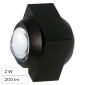 V-Tac VT-2503 Lampada LED da Muro 2W COB IP54 Doppio Fascio Luminoso Applique Colore Nero - SKU 23028 / 23030