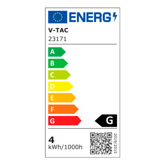 V-Tac VT-2272 Lampadina LED E27 4W B125 Filament Spiral