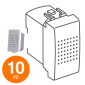 MAPAM Suoneria (6A-220V) JOY Bianco - Confezione 10pz - mod. JOY-F524BI - Compatibile con BTicino MATIX