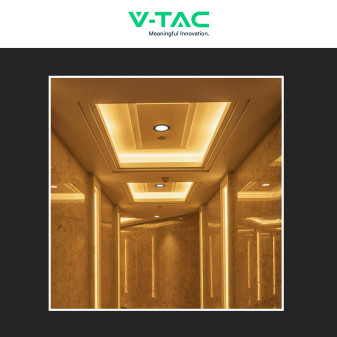 V-Tac Faretto LED COB 28W Incasso Rotondo Orientabile CCT