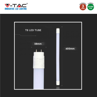 VT-6072 Tubo LED SMD Nano Plastic T8 G13 9W 60cm V-Tac