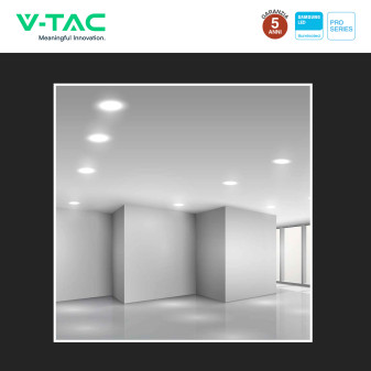 V-TAC PRO VT-61006 Mini Pannello LED Rotondo 6W SMD da Incasso