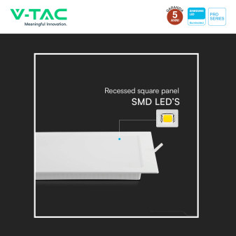 V-TAC PRO VT-61006 Mini Pannello LED Quadrato 6W SMD da Incasso