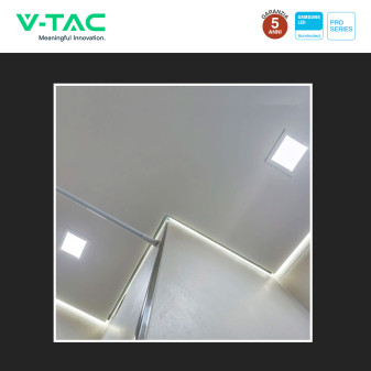 V-TAC PRO VT-61012 Mini Pannello LED Quadrato 12W SMD da Incasso