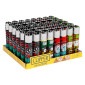 Clipper Large Accendino a Pietrina Grande Ricaricabile con Fantasia Random Games - Box da 48 Accendini
