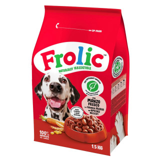 Cibo Semi Umido per Cani Frolic con Manzo Fresco