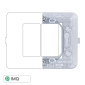 ETTROIT SOLAR SUPPORTO 2POSTI - Mod. MT0202 - Compatibile con BTicino MATIX