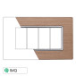 ETTROIT SOLAR PLACCA ALLUMINIO 4P ORO - Mod. MT86411 - Compatibile con BTicino MATIX