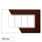 ETTROIT SOLAR PLACCA ALLUMINIO 4P BRONZO - Mod. MT86410 - Compatibile con BTicino MATIX