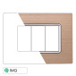 ETTROIT SOLAR PLACCA ALLUMINIO 3P ORO - Mod. MT86311 - Compatibile con BTicino MATIX