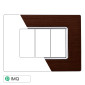 ETTROIT SOLAR PLACCA ALLUMINIO 3P BRONZO - Mod. MT86310 - Compatibile con BTicino MATIX