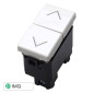 ETTROIT SOLAR PULSANTE DOPPIO INTERBLOCCO SALISCENDI - Mod. MT1204 - Compatibile con BTicino MATIX