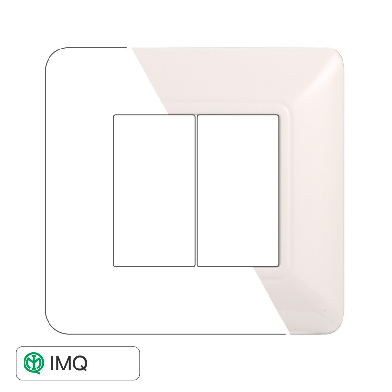 PLACCA PLASTICA 2P BIANCA - modello MT83201
