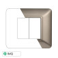 ETTROIT SOLAR PLACCA PLASTICA 2P TITANIO - Mod. MT83208 - Compatibile con BTicino MATIX