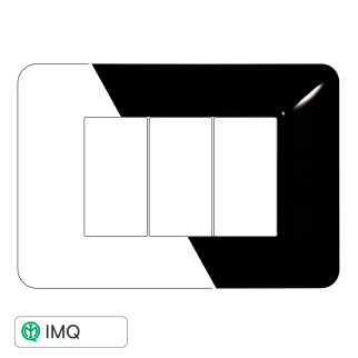 PLACCA PLASTICA 3P NERO - modello MT83302