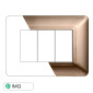 ETTROIT SOLAR PLACCA PLASTICA 3P BRONZO - Mod. MT83310 - Compatibile con BTicino MATIX