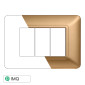 ETTROIT SOLAR PLACCA PLASTICA 3P ORO - Mod. MT83311 - Compatibile con BTicino MATIX
