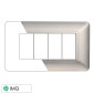 ETTROIT SOLAR PLACCA PLASTICA 4P SILVER - Mod. MT83406 - Compatibile con BTicino MATIX