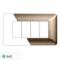 ETTROIT SOLAR PLACCA PLASTICA 4P BRONZO - Mod. MT83410 - Compatibile con BTicino MATIX