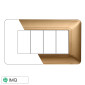 ETTROIT SOLAR PLACCA PLASTICA 4P ORO - Mod. MT83411 - Compatibile con BTicino MATIX