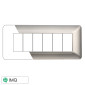 ETTROIT SOLAR PLACCA PLASTICA 6P SILVER - Mod. MT83606 - Compatibile con BTicino MATIX