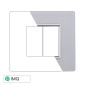 ETTROIT SOLAR PLACCA VETRO 2P BIANCO - Mod. MT84201 - Compatibile con BTicino MATIX