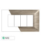 ETTROIT SOLAR PLACCA 4P ORO SATINATO - Mod. MT85411 - Compatibile con BTicino MATIX