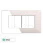 ETTROIT SOLAR PLACCA 4P BIANCO SATINATO - Mod. MT85401 - Compatibile con BTicino MATIX