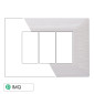 ETTROIT SOLAR PLACCA 3P BIANCO SATINATO - Mod. MT85301 - Compatibile con BTicino MATIX