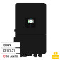 V-Tac Deye Inverter Trifase Ibrido On-Grid / Off-Grid 15kW IP65 10 Anni CEI 0-21 Display LCD Touch Colore Nero - SKU 121841