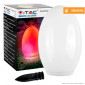V-Tac VT-7815 Lampada Ovale con Luce LED RGB+W e Pannello Solare - SKU 8557