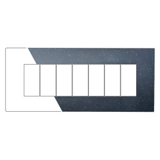 PLACCA PLASTICA 7P NERO BRILLANTE - modello VA83724
