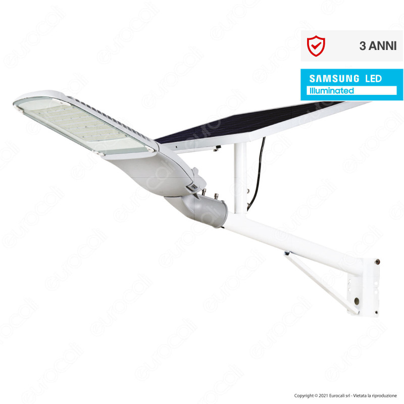V-Tac VT-ST 303 Faro Stradale LED Chip Samsung con Pannello Solare 50W