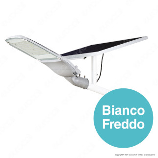 V-Tac VT-ST 303 Faro Stradale LED Chip Samsung con Pannello Solare 50W