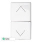 ETTROIT MOON PULSANTE DOPPIO INTERBLOCCO SALISCENDI - Mod. AB1204 - Compatibile con BTicino AXOLUTE