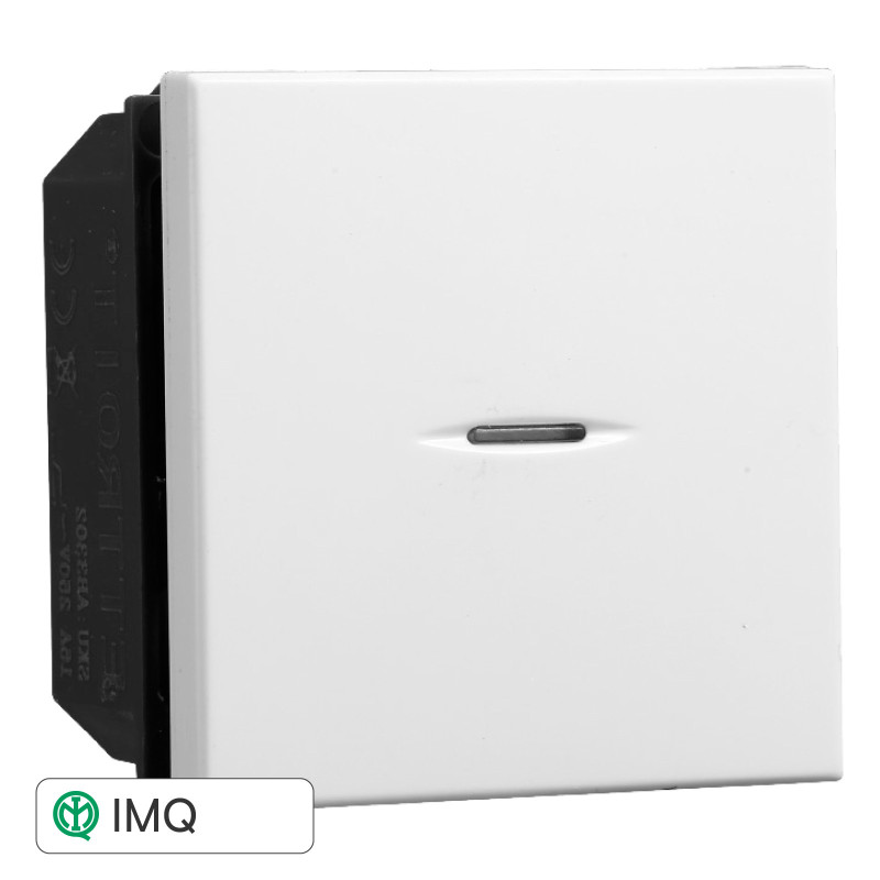 PULSANTE ASSIALE 2P 1P 16A 220V - modello AB3402
