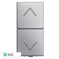 ETTROIT MOON PULSANTE DOPPIO INTERBLOCCO SALISCENDI - Mod. AG1204 - Compatibile con BTicino AXOLUTE