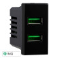 ETTROIT MOON PRESA USB 2POSTI 2.1AMH - Mod. AN2402 - Compatibile con BTicino AXOLUTE