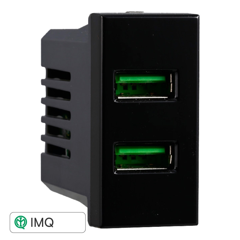PRESA USB 2POSTI 2.1AMH - modello AN2402