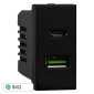 ETTROIT MOON PRESA USB 2 IN 1 USB+TYPE-C 3.1AMH - Mod. AN3002 - Compatibile con BTicino AXOLUTE