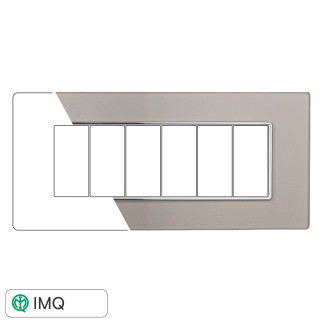 PLACCA VETRO 6P SILVER - modello AN84606