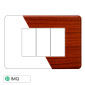 ETTROIT MOON PLACCA PLASTICA SLIM 3P RADICA - Mod. AN87303 - Compatibile con BTicino AXOLUTE