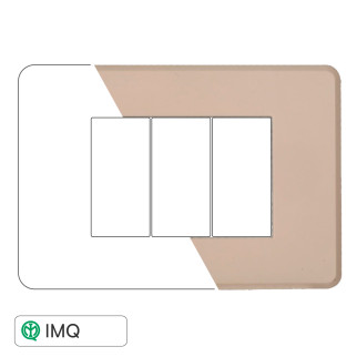 PLACCA SLIM 3P SABBIA - modello AN87309